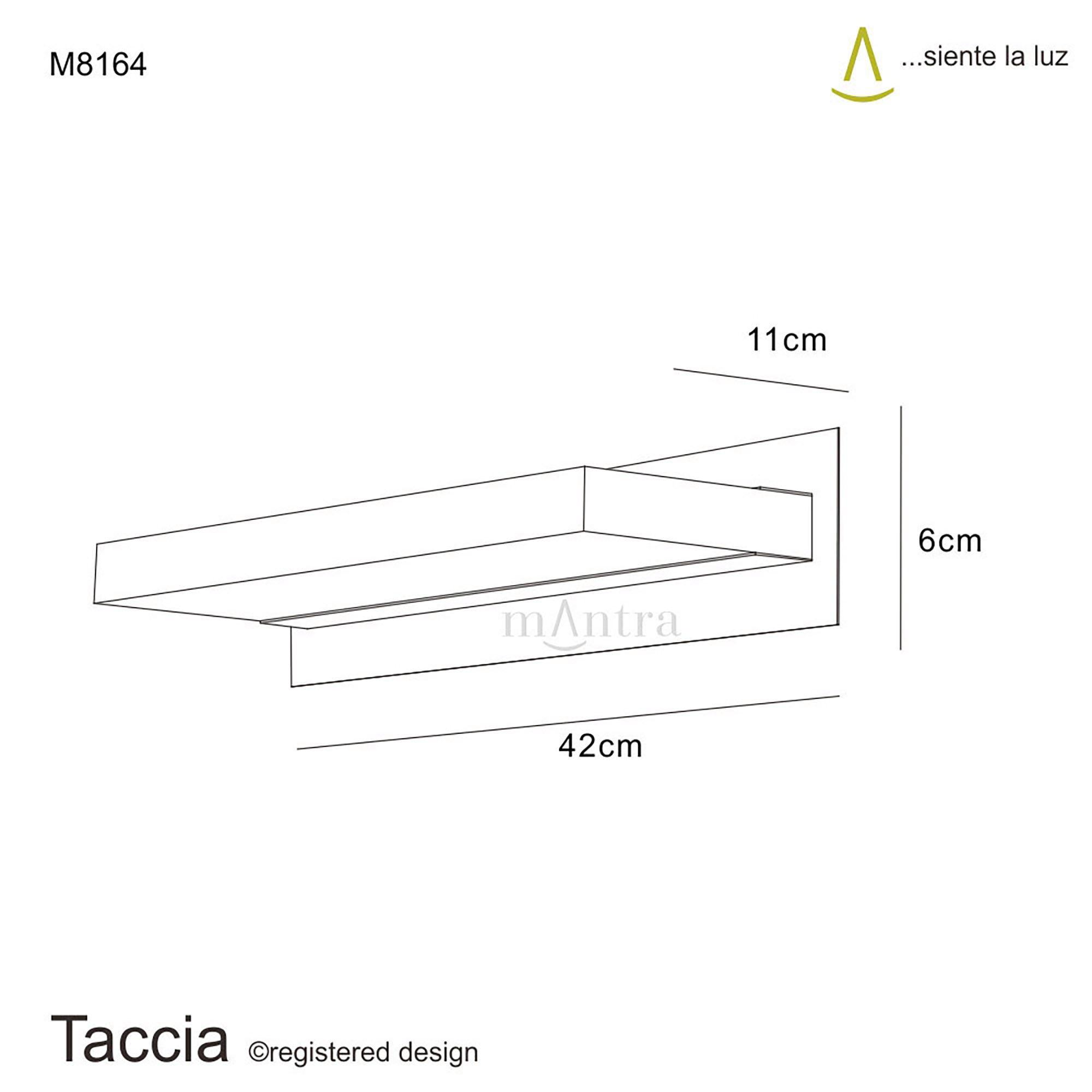 Taccia Wall Lights Mantra Fusion Flush Wall Lights